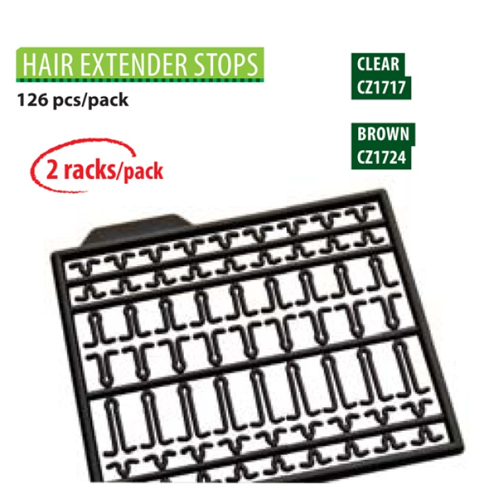 Kampçılık CZ 1717 Hair Extender Stops Clear (126Pcs)