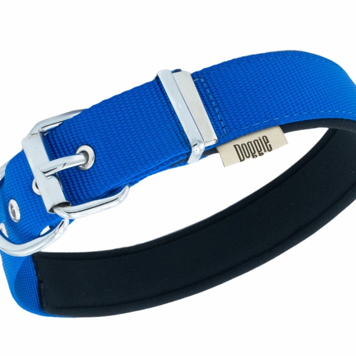 Kampçılık Doggie Konfor Dokuma Boyun Tasması Royal Blue 3.0*47-55 cm (DSBT-3010 L)