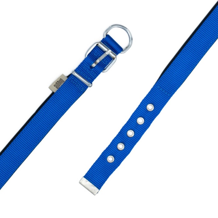 Kampçılık Doggie Konfor Dokuma Boyun Tasması Royal Mavi 2.5*37-45 cm (DSBT-2510 M)