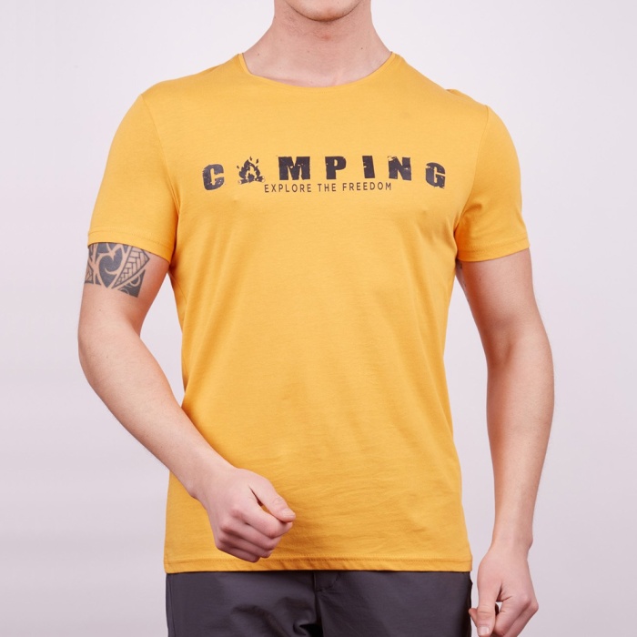 Kampçılık Alpinist Buteo Erkek T-Shirt Hardal (600610)