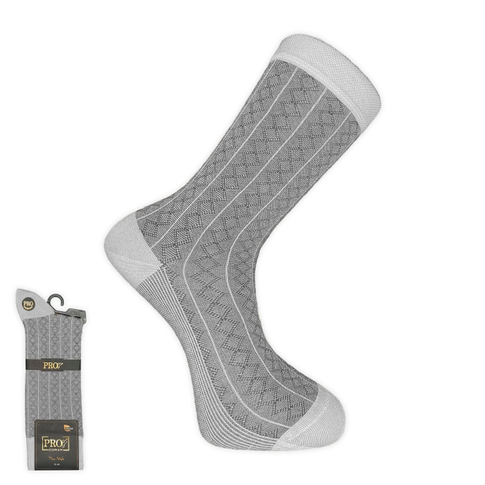 Kampçılık Pro Çorap Rambutan Modal Erkek Çorabı  Gri (18132-R4)