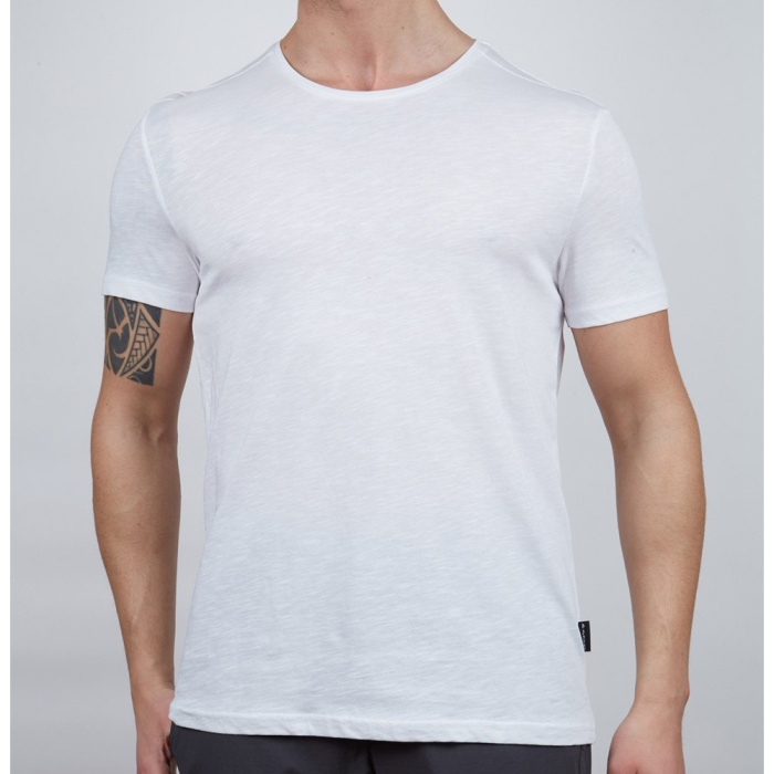 Kampçılık Alpinist Basic Erkek Pamuklu T-Shirt Beyaz (600400)