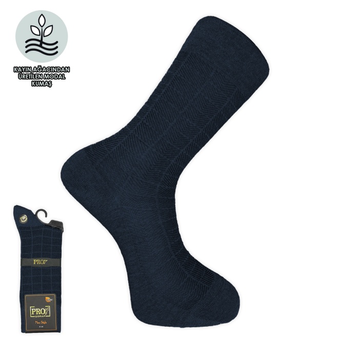 Kampçılık Pro Çorap Atlas Modal Erkek Çorabı Lacivert (18139-R6)