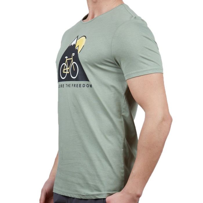 Alpinist Tarius Erkek T-Shirt Elma Yeşili