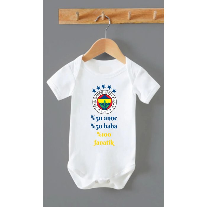 Organik %100 Pamuk %50 Anne %50 Baba Sarı Lacivert Bebek Body Badi Çıtçıtlı Zıbın ZBN129