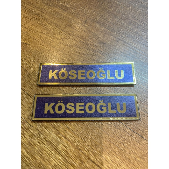 Jandarma Asayiş Askeri İsimlik Çırtlı 2 Adet 003