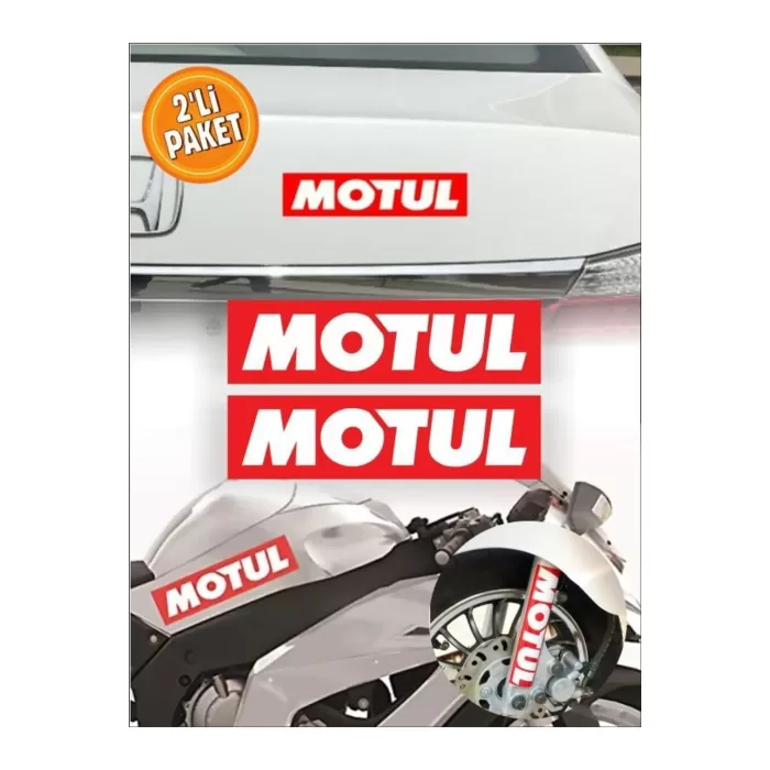 Motul Logo Araç Etiketi 2li Sticker 001