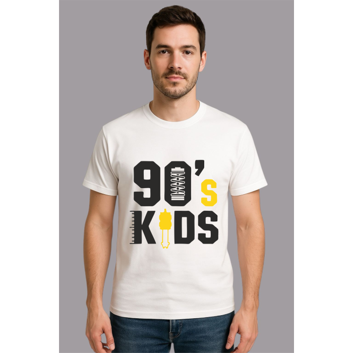 Espirili Baskılı Oversize Tshirt Unisex Yazılı0002