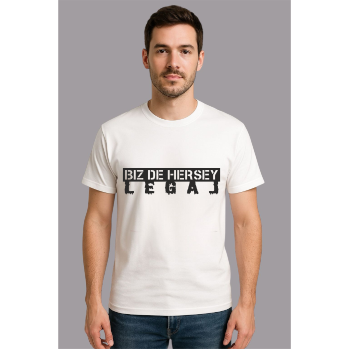 Espirili Baskılı Oversize Tshirt Unisex Yazılı0019