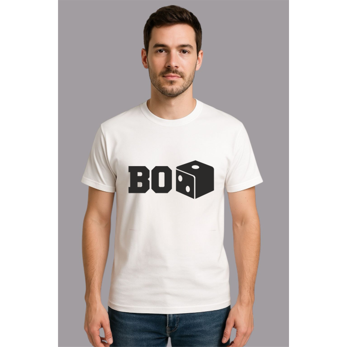 Espirili Baskılı Oversize Tshirt Unisex Yazılı0020