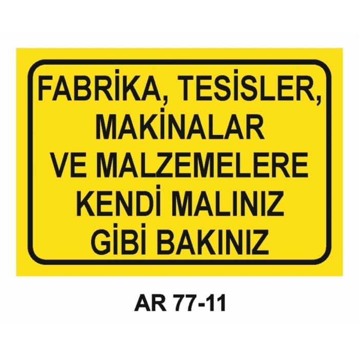 İŞ GÜVENLİĞİ UYARI LEVHASI 2 ADET 21X29CM