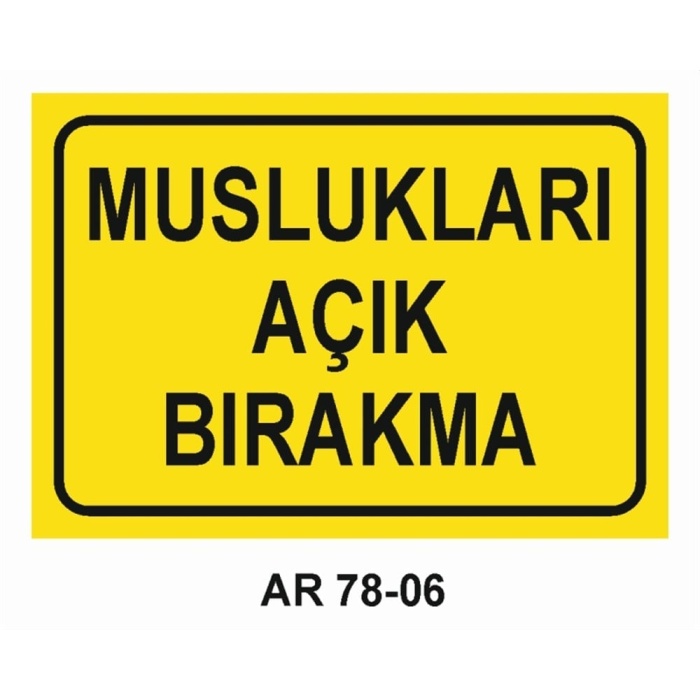 İŞ GÜVENLİĞİ UYARI LEVHASI 2 ADET 21X29CM