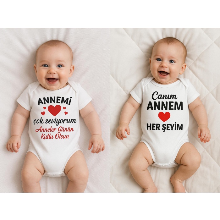Organik %100 Pamuk Bebek Body Badi Zıbın ZBN524
