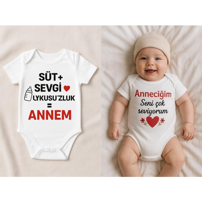 Organik %100 Pamuk Bebek Body Badi Zıbın ZBN525