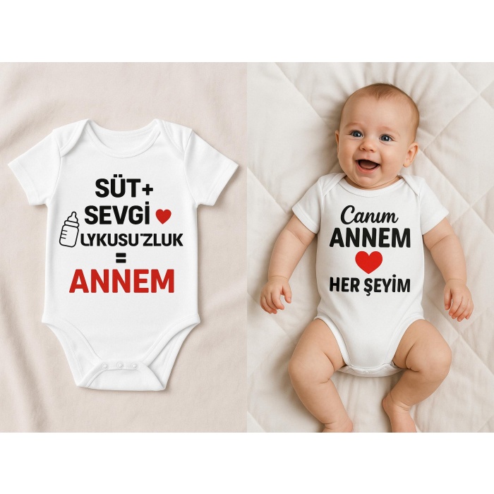 Organik %100 Pamuk Bebek Body Badi Zıbın ZBN526