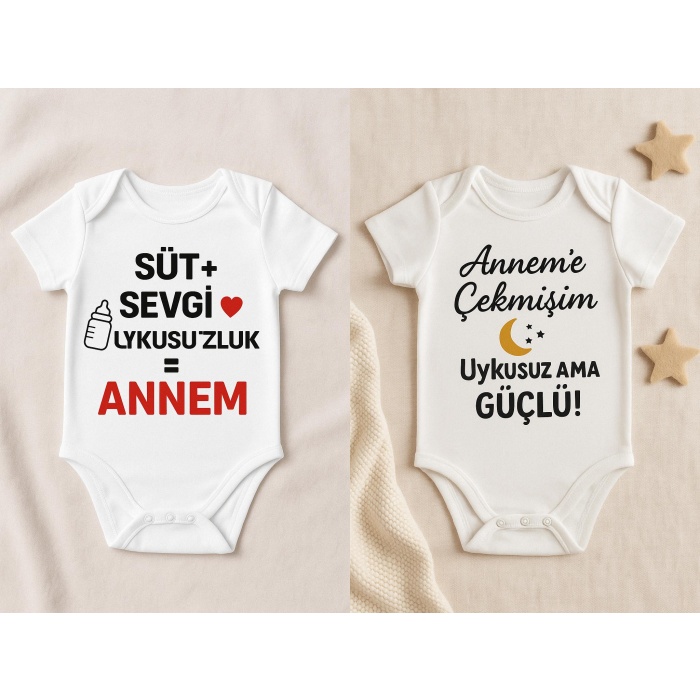 Organik %100 Pamuk Bebek Body Badi Zıbın ZBN527