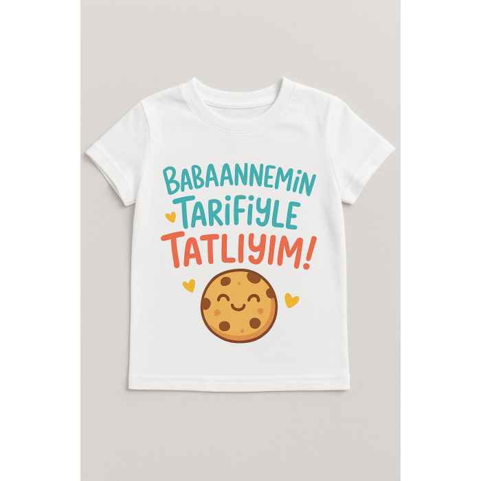 Çocuk Baskılı Bisiklet Yaka Kısa Kollu Tişört TSH0010