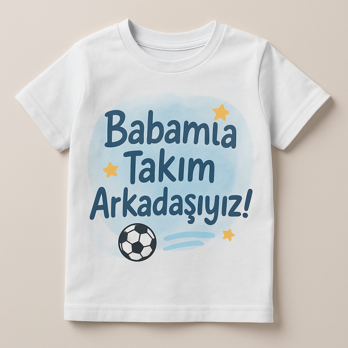 Çocuk Baskılı Bisiklet Yaka Kısa Kollu Tişört TSH0013
