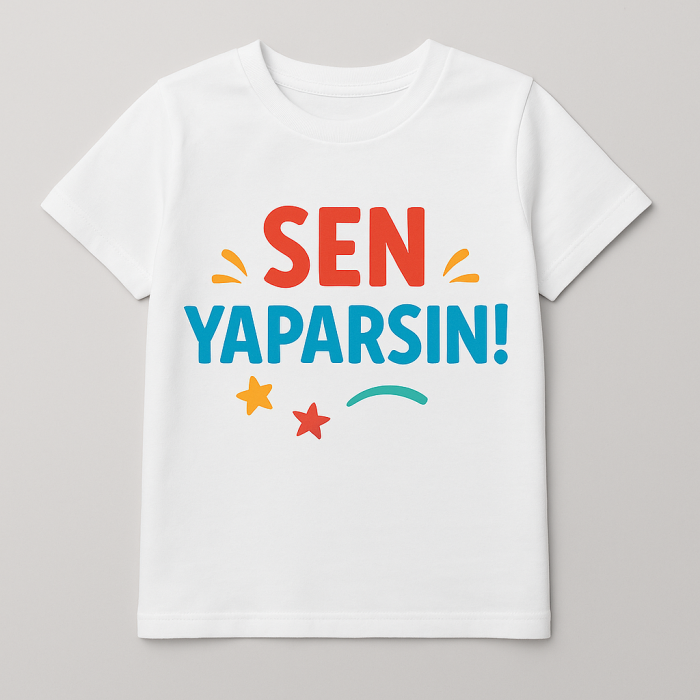 Çocuk Baskılı Bisiklet Yaka Kısa Kollu Tişört TSH0053