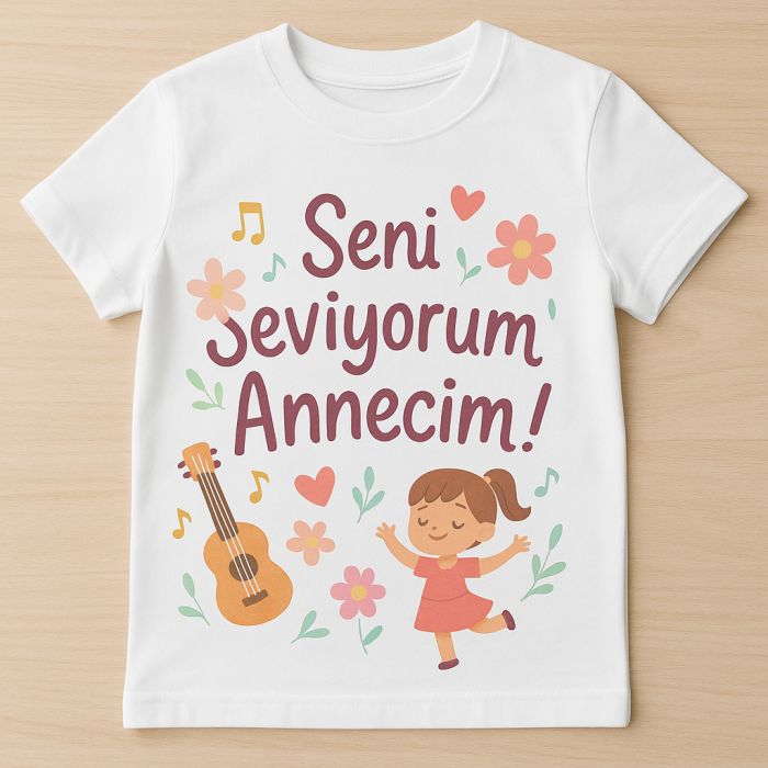 Çocuk Baskılı Bisiklet Yaka Kısa Kollu Tişört TSH0054