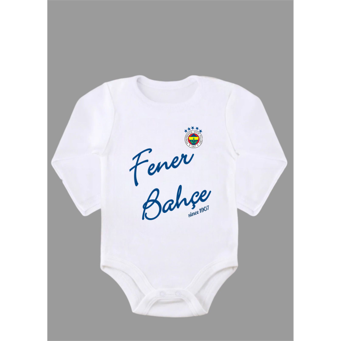 Organik %100 Pamuk F Uzun Kollu Bebek Body Badi Çıtçıtlı Zıbın