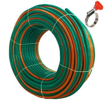 1. Kalite Garden Örgülü 1/2 Bahçe Hortumu 90 Metre-3 Katlı-Basınca dayanıklı-Tabancalara uyumlu