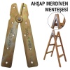 Merdiven Menteşesi-Ahşap merdivenlerinden yapımında kullanılır-Montajı Kolay-Vidaları Dahil