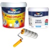 MARSHALL MAXIMUM İç Duvar Boyası 20KG-Tavan Boyası 10KG-Rutubetli Alanlar için İdeal-Rulo HEDİYE