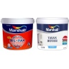 MARSHALL SİL-PAK 7.5LT=10KG-10 Kat Daha Fazla Silinebilir-Leke Tutmaz+Tavan Boyası 2.1LT=3.5KG
