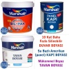 MARSHALL SİL-PAK 15LT=20KG-10 Kat Fazla Silinebilir+Tavan Boya 10.5LT=17.5KG+Panel Kapı Boyası 2.5LT