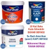 MARSHALL SİL-PAK 7.5LT=10KG-10 Kat Fazla Silinebilir+Tavan Boya 6LT=10KG+Panel Kapı Boyası 1LT