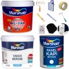 MARSHALL SİL-PAK 7.5LT=10KG-10 Kat Fazla Silinir+Tavan Boya 6LT=10KG+Panel Kapı Boyası 1LT+Set
