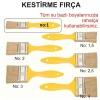 Kestirme Fırça No=1-1. Kalite-Su Bazlı Ürünlerinizde Kullanabilirsiniz-Tüy Dökmez-Damlatmaz-Kaliteli
