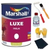MARSHALL LUXE PARLAK YAĞLI SENTETİK BOYA-2,5LT=3,5Kg-Ahşap Metal Plastik İçin+5 Parça Boyacı Seti