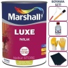 MARSHALL LUXE PARLAK YAĞLI SENTETİK BOYA-2,5LT=3,5Kg-Ahşap Metal Plastik İçin+5 Parça Boyacı Seti