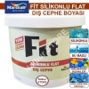MARSHALL Fit Silikonlu Flat Dış Cephe Boyası 15LT=20KG BEYAZ-Kir tutmaz-Solmayan renkler-Kokusuz