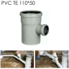 PVC Atık Su TE 110*50-Binaların-Dairelerin atık su ve yağmur suyu tesisatlarında da kullanılır