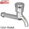 UZUN MUSLUK-Krom-Prinç-Yerli Üretim-Su Tasarruflu-Hortum Takabilirsiniz-Montaj İçin Keten Hediye