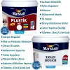 MARSHALL PLASTİK MAT Su Bazlı Silinebilir İç Cephe Duvar Boyası 15LT=25KG+Tavan Boyası 10.5LT=17.5KG