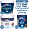 MARSHALL SİLİKONLU MAT Silinebilir İç Cephe Boyası 23KG+Tavan Boyası 17.5KG+Panel Kapı Boyası 2.5LT