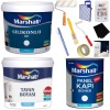MARSHALL SİLİKONLU MAT Silinebilir İç Cephe Boyası 23KG+Tavan Boya 10KG+Panel Kapı Boya 2.5LT+Set
