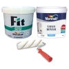 MARSHALL Fit Silikonlu İpek Mat 20KG+Tavan Boyası 10KG+Rulo-Su Bazlı-Silinebilir-Kokusuz-Nefes Alır
