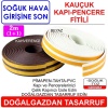 KAUÇUK Kapı Pencere Fitili Kahve 2m-Soğuk Hava Giren Yerleri İzole Edin DOĞALGAZ DAN TASARRUF EDİN