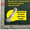 Hazır Halkalı Gölgelik %95 4mx6m=24m2-Montajı İçin 10 metre 3mm halat hediye-Montajı Kolay