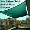 Hazır Halkalı Gölgelik %95 4mx6m=24m2-Montajı İçin 10 metre 3mm halat hediye-Montajı Kolay