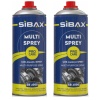 SİBAX Çok Amaçlı Bakım Spreyi 400ml SB4000 2 ADET-Temizler-Yağlar-Korur-Gıcrtıları keser-Pası çözer