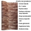 Yer Zemin Kaplaması Muşamba 0.6mm Koyu Parke Desen-Darbeye yırtılmaya dayanıklı-Kaymaz taban