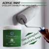 QUARD EMERALD-Saf Akrilik Her yüzeye kolaylıkla uygulanabilen dönüşüm boyası Beyaz 0.5LT-Rulo Hediye