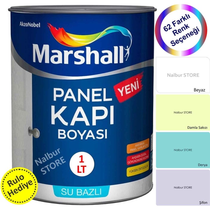 MARSHALL PANEL-AMERİKAN KAPI BOYASI 1.35 kg-Kapılarınızın Doğal Görüntüsünü Bozmaz-Mükemmel Sonuç