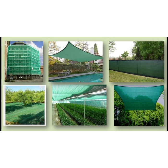Hazır Halkalı Gölgelik %95 5mx5m=25m2-Montajı İçin 10 metre 3mm halat hediye-Montajı Kolay